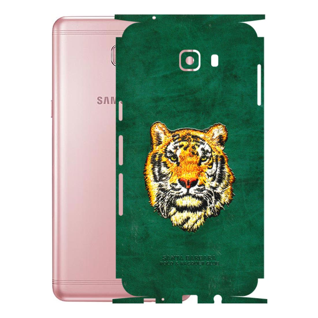 Samsung M/F/Note/Flip and C Phone Skins (All Models) - Leather Feel Tiger - 3D Embossed Finish (L-111) Samsung Galaxy C9 Pro