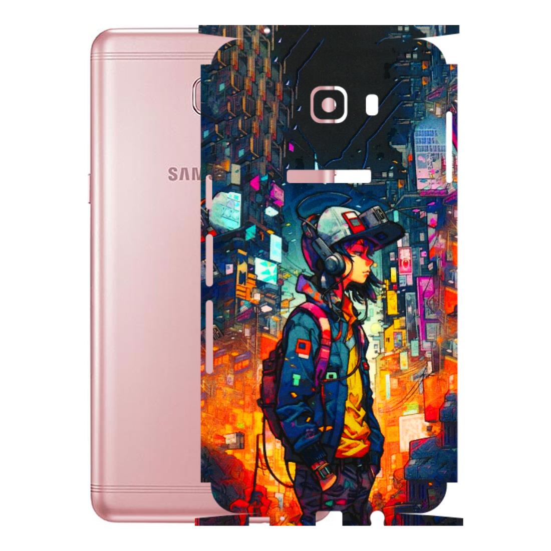 Samsung M/F/Note/Flip and C Phone Skins (All Models) - Street Anime Guy - 3D Embossed Finish (L-158) Samsung Galaxy C9 Pro