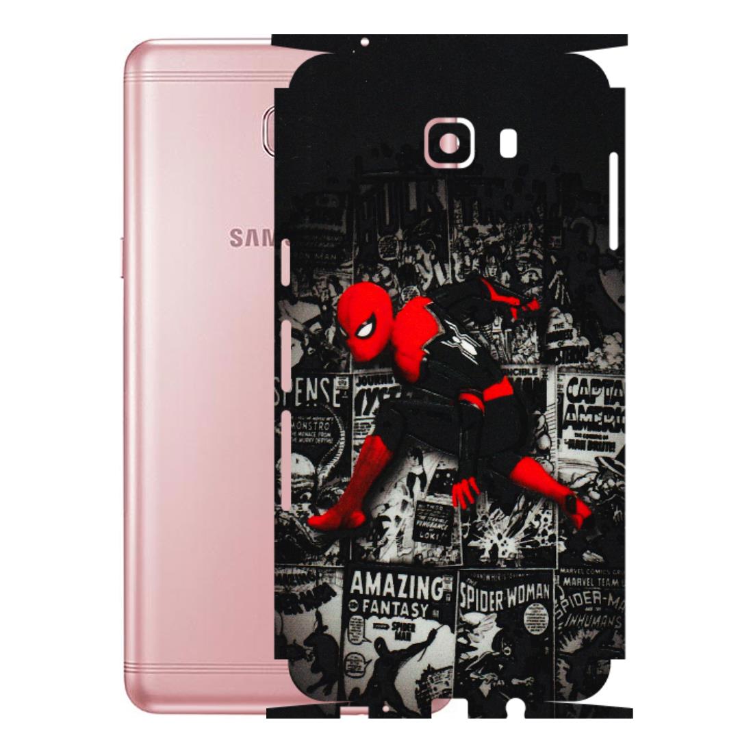 Samsung M/F/Note/Flip and C Phone Skins (All Models) - SpiderMan New - 3D Embossed Finish (L-162) Samsung Galaxy C9 Pro