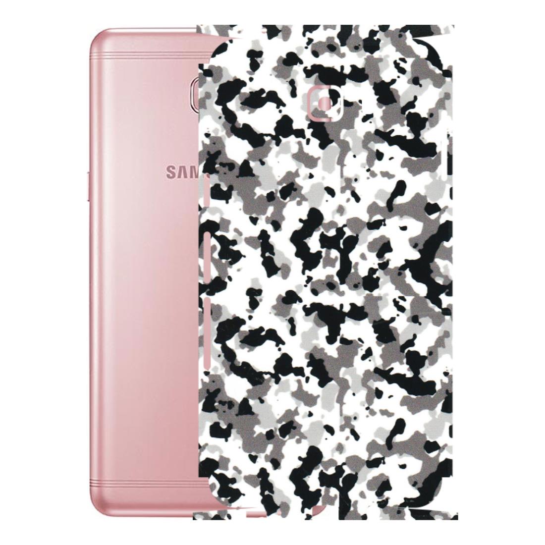 Samsung M/F/Note/Flip and C Phone Skins (All Models) - White Black Camouflage - 3D Embossed Finish (L-18) Samsung Galaxy C9 Pro