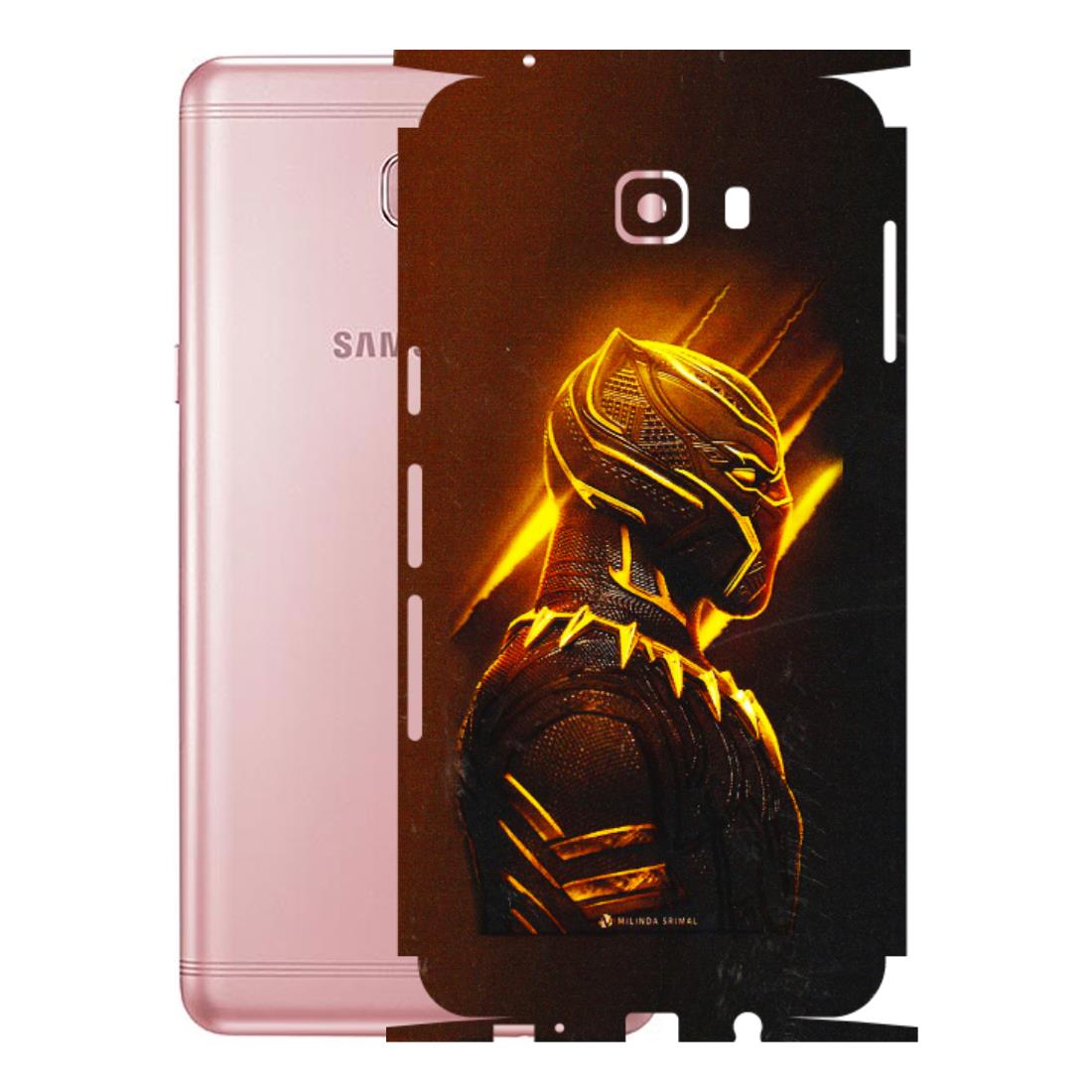 Samsung M/F/Note/Flip and C Phone Skins (All Models) - Gold Black Panther - 3D Embossed Finish (L-181) Samsung Galaxy C9 Pro