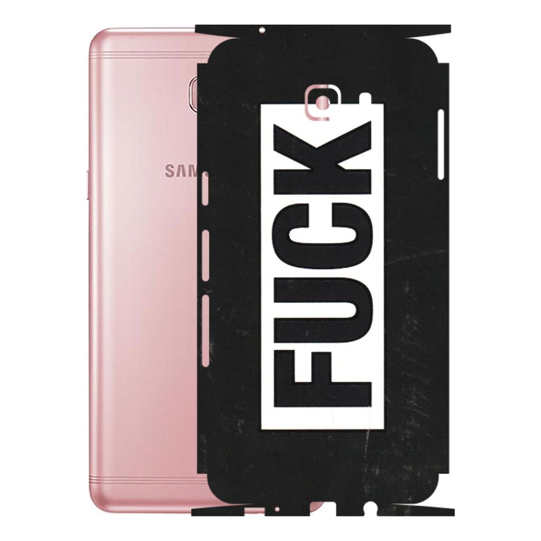 Samsung M/F/Note/Flip and C Phone Skins (All Models) - The F Word - 3D Embossed Finish (L-255) Samsung Galaxy C9 Pro