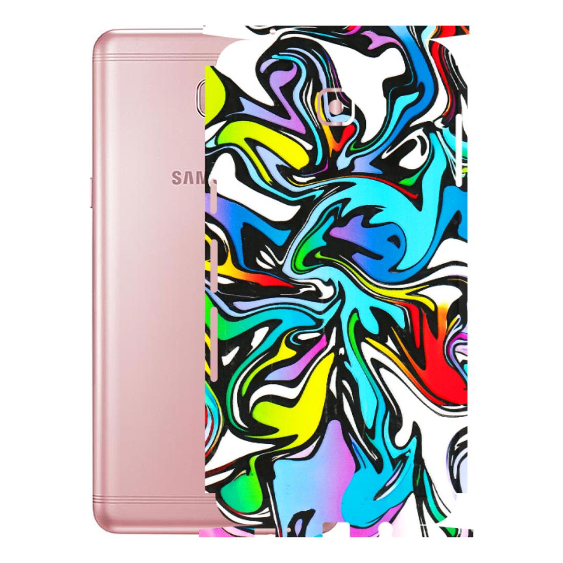 Samsung M/F/Note/Flip and C Phone Skins (All Models) - Abstract Colour Paints - 3D Embossed Finish (L-271) Samsung Galaxy C9 Pro
