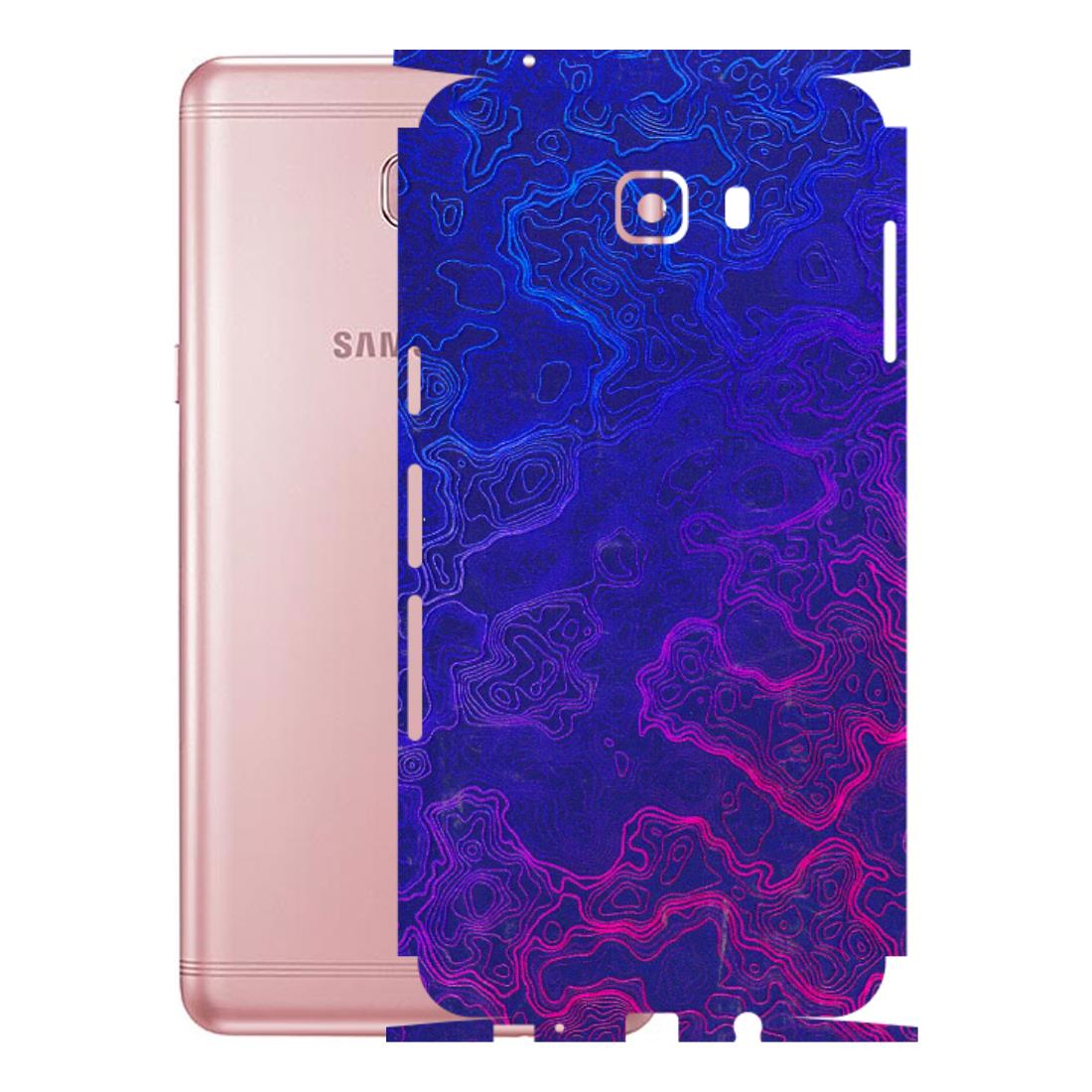 Samsung M/F/Note/Flip and C Phone Skins (All Models) - Purple Ripples Swirl - 3D Embossed Finish (L-314) Samsung Galaxy C9 Pro
