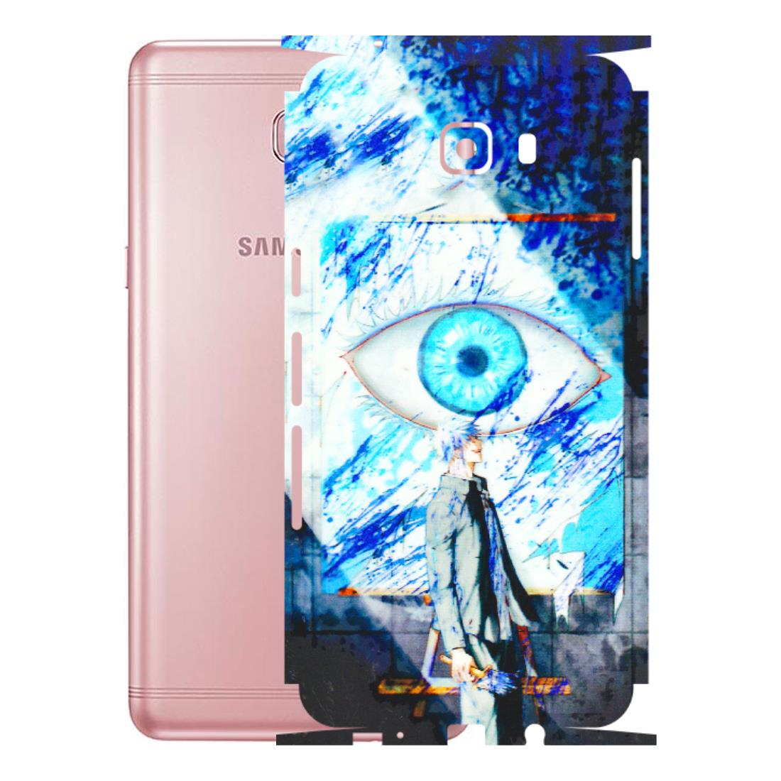 Samsung M/F/Note/Flip and C Phone Skins (All Models) - Anime Sea Blue Eye - 3D Embossed Finish (L-318) Samsung Galaxy C9 Pro