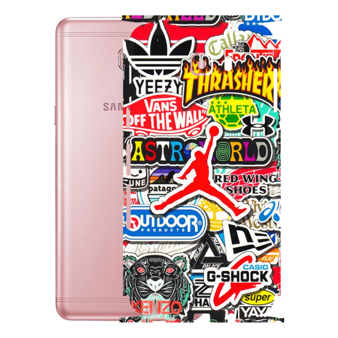 Samsung M/F/Note/Flip and C Phone Skins (All Models) - Multi Brands Sticker Graffiti - 3D Embossed Finish (L-37) Samsung Galaxy C9 Pro