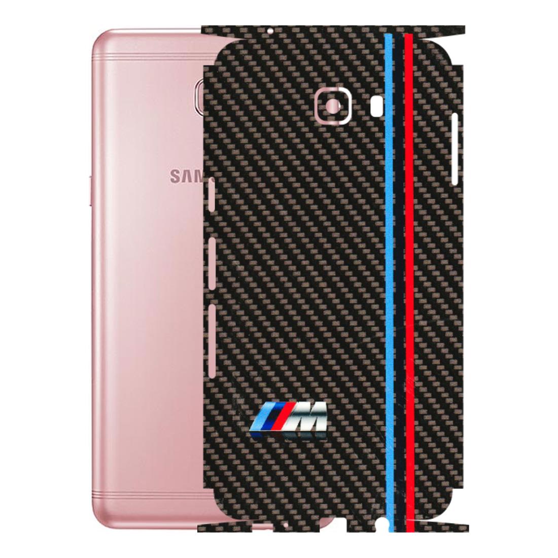 Samsung M/F/Note/Flip and C Phone Skins (All Models) - BM Carbon Fiber Feels - 3D Embossed Finish (L-38) Samsung Galaxy C9 Pro