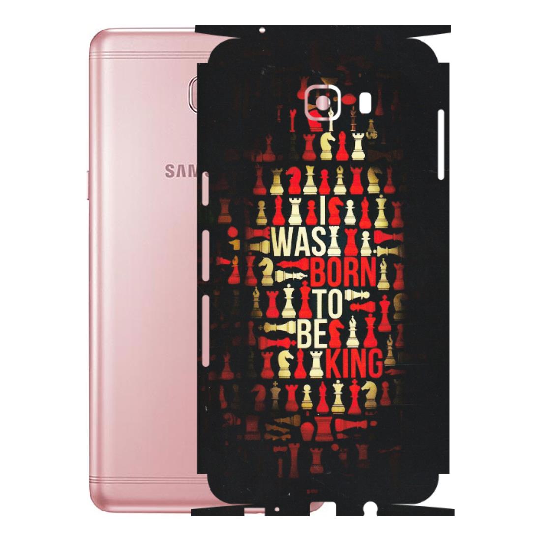 Samsung M/F/Note/Flip and C Phone Skins (All Models) - Born To Be King - Matte Finish (M-73) Samsung Galaxy C9 Pro