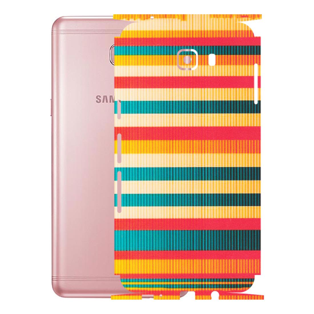 Samsung M/F/Note/Flip and C Phone Skins (All Models) - Colourful Stripes Soothing Effect - Matte Finish (M-86) Samsung Galaxy C9 Pro