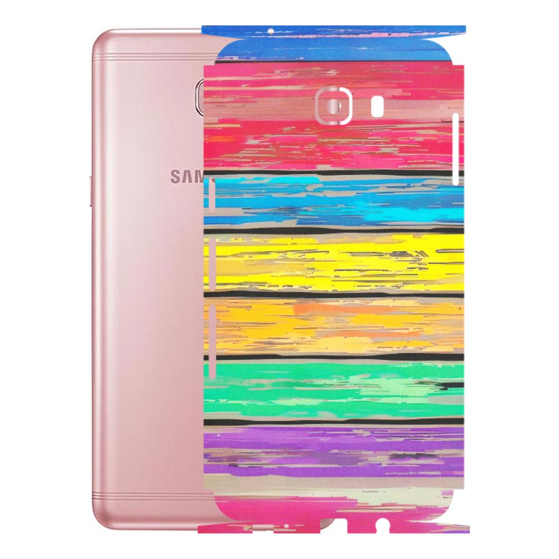 Samsung M/F/Note/Flip and C Phone Skins (All Models) - Multi Colour Wooden Wall - Matte Finish (M-96) Samsung Galaxy C9 Pro