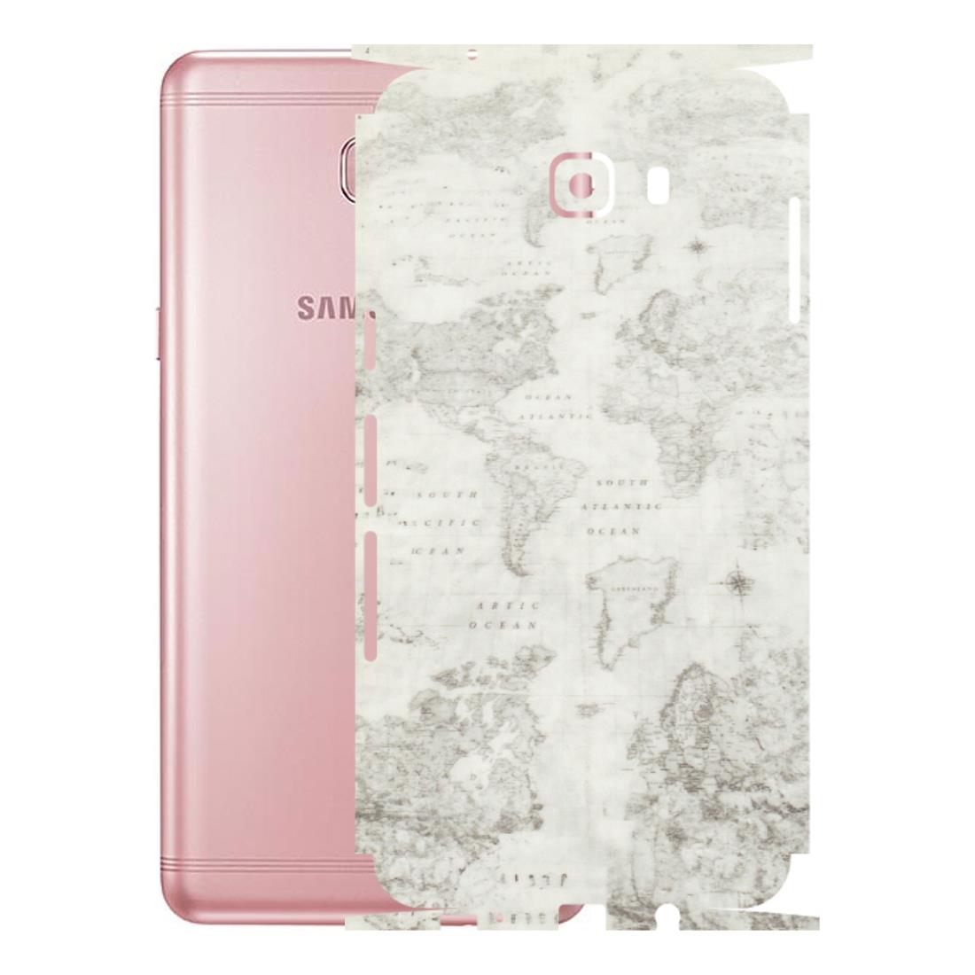 Samsung M/F/Note/Flip and C Phone Skins (All Models) - World Travel Map - Transparent Finish (T-04) Samsung Galaxy C9 Pro