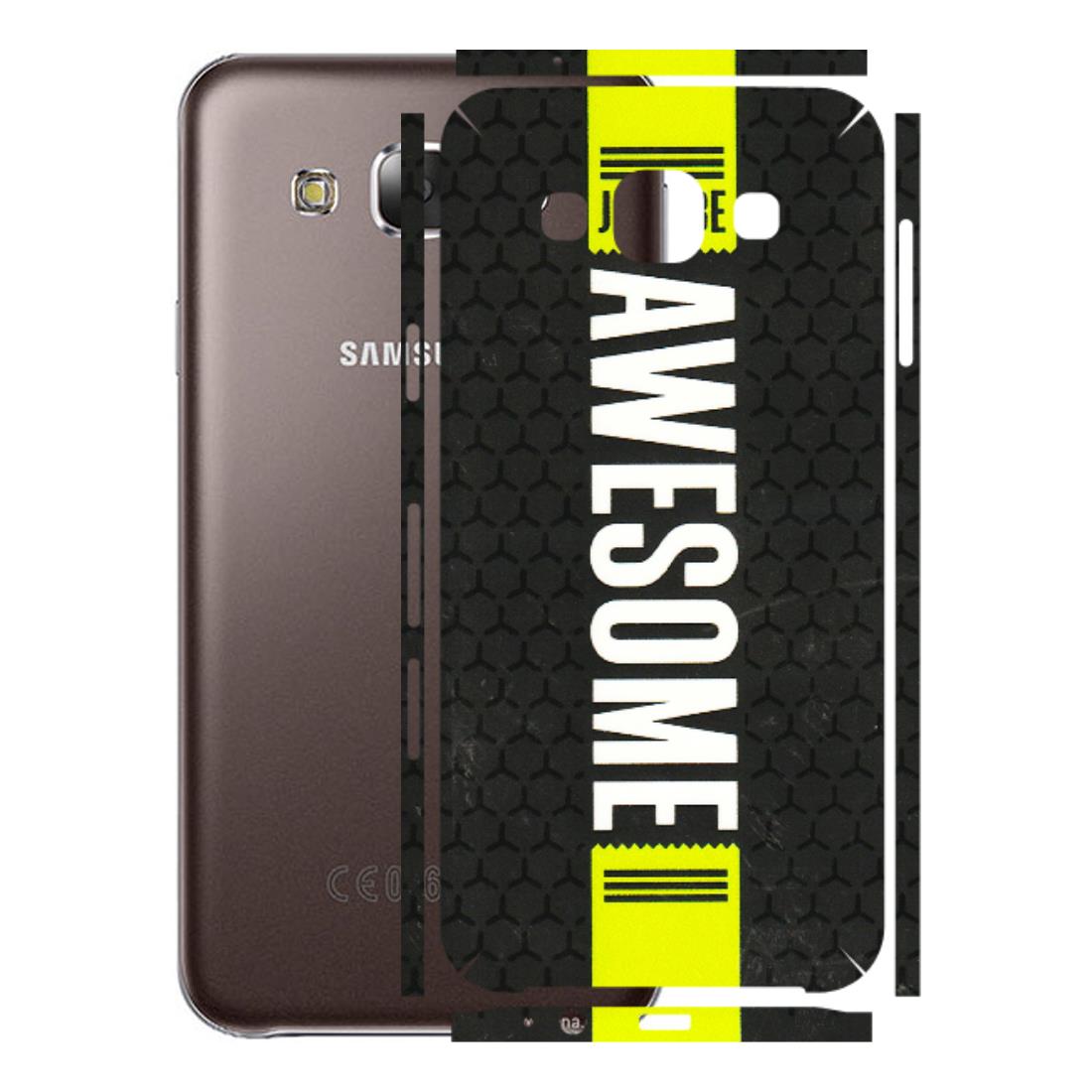 Samsung M/F/Note/Flip and C Phone Skins (All Models) - Just Be Awesome - 3D Embossed Finish (L-101) Samsung Galaxy E5