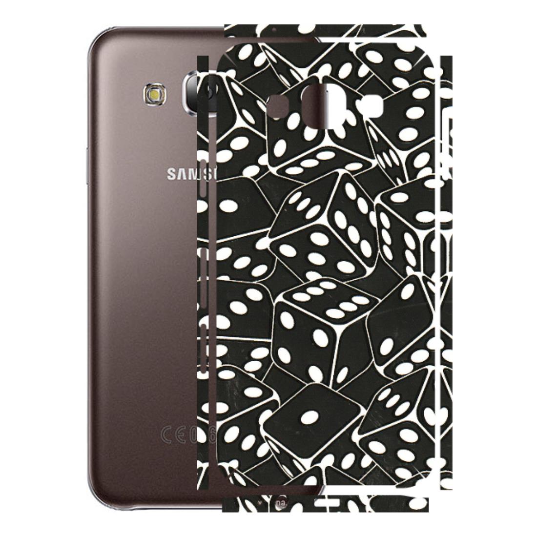 Samsung M/F/Note/Flip and C Phone Skins (All Models) - Big Black Dices - 3D Embossed Finish (L-106) Samsung Galaxy E5