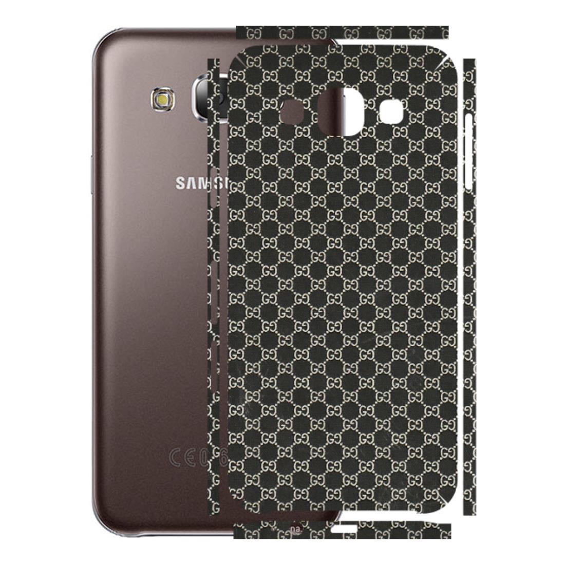 Samsung M/F/Note/Flip and C Phone Skins (All Models) - Black G Print - 3D Embossed Finish (L-109) Samsung Galaxy E5