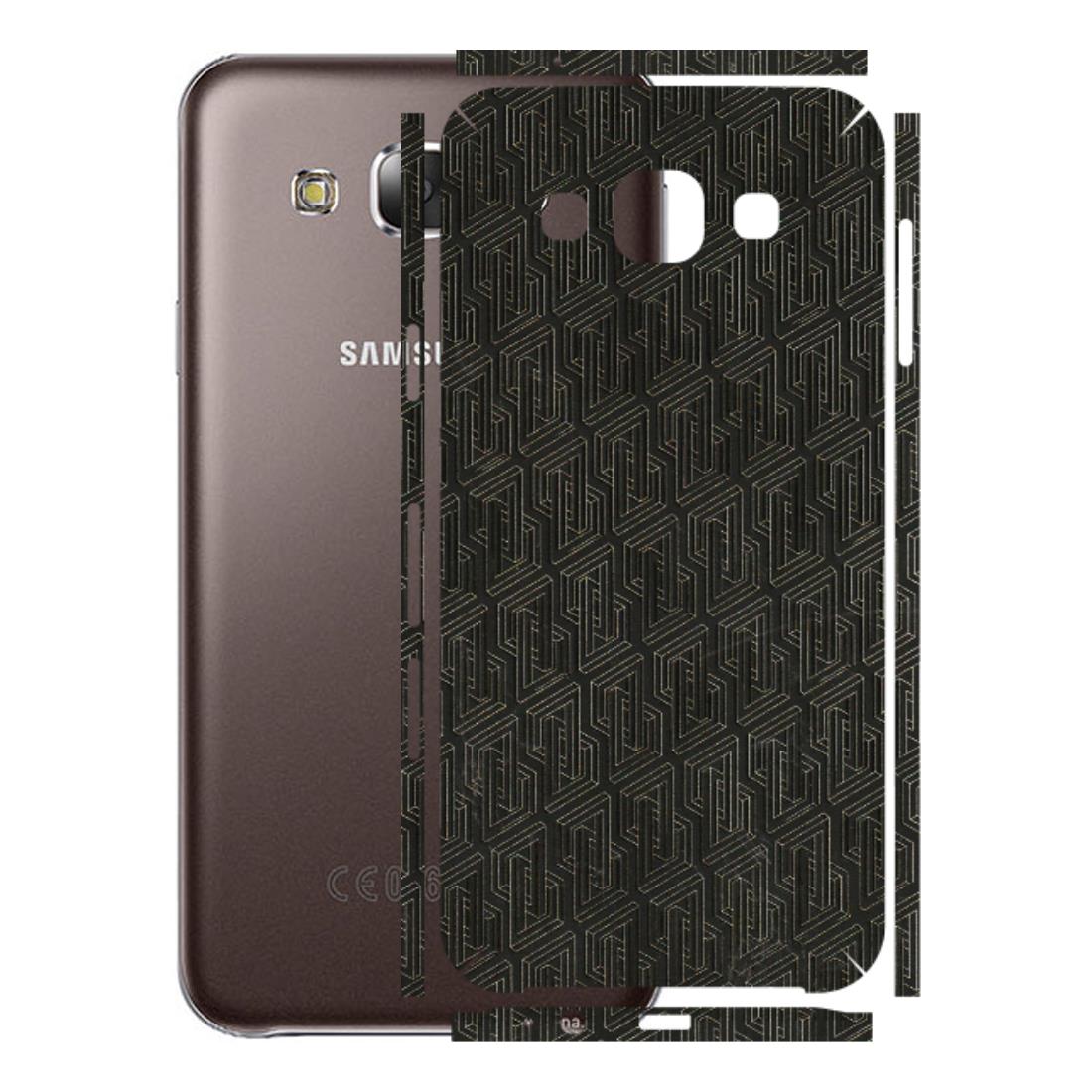 Samsung M/F/Note/Flip and C Phone Skins (All Models) - Black Abstract Pattern - 3D Embossed Finish (L-117) Samsung Galaxy E5