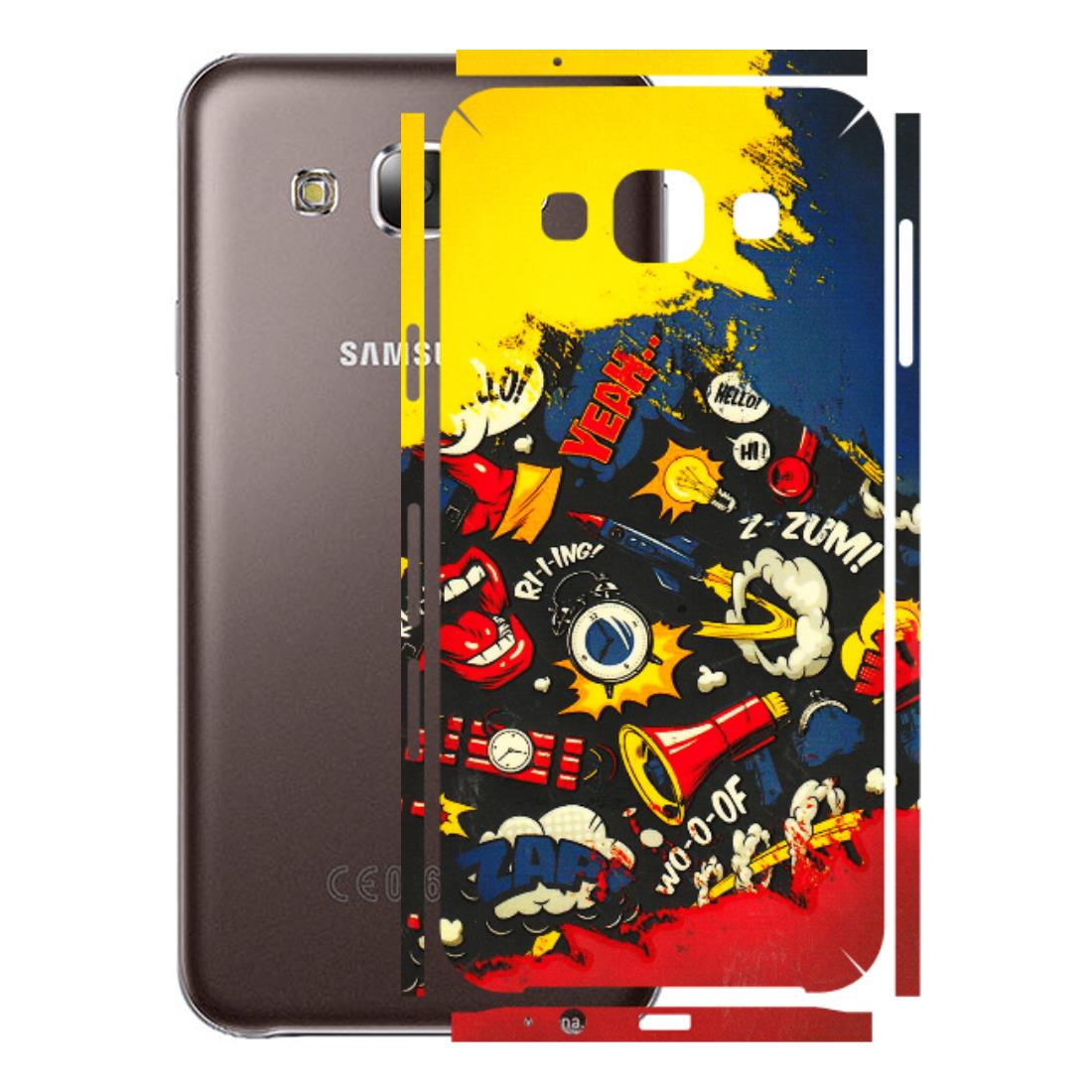 Samsung M/F/Note/Flip and C Phone Skins (All Models) - Pacific Doodle Art - 3D Embossed Finish (L-120) Samsung Galaxy E5