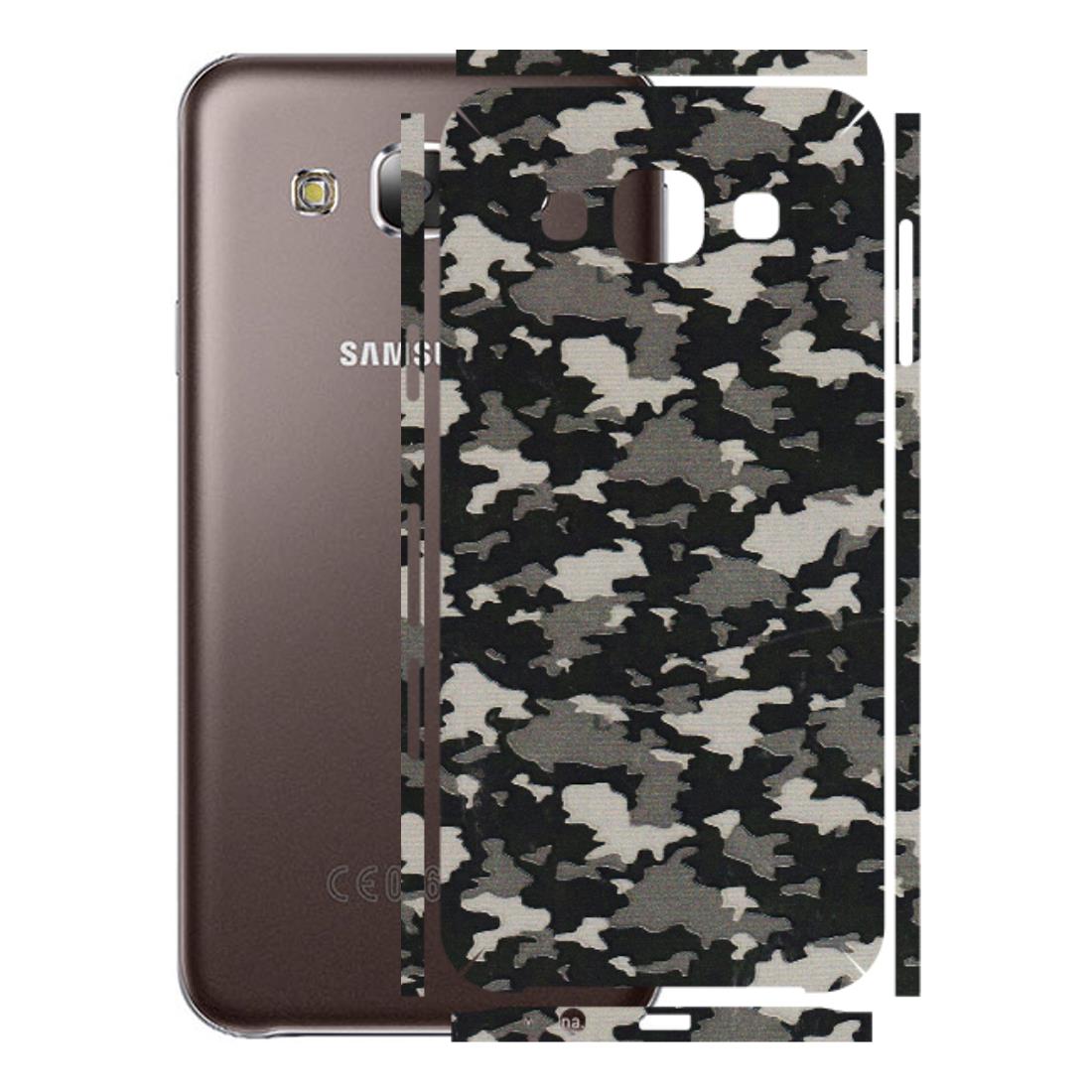 Samsung M/F/Note/Flip and C Phone Skins (All Models) - Black/Grey Camoflaunge - 3D Embossed Finish (L-142) Samsung Galaxy E5