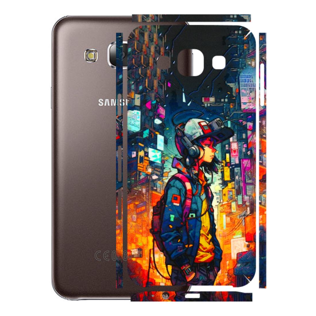 Samsung M/F/Note/Flip and C Phone Skins (All Models) - Street Anime Guy - 3D Embossed Finish (L-158) Samsung Galaxy E5