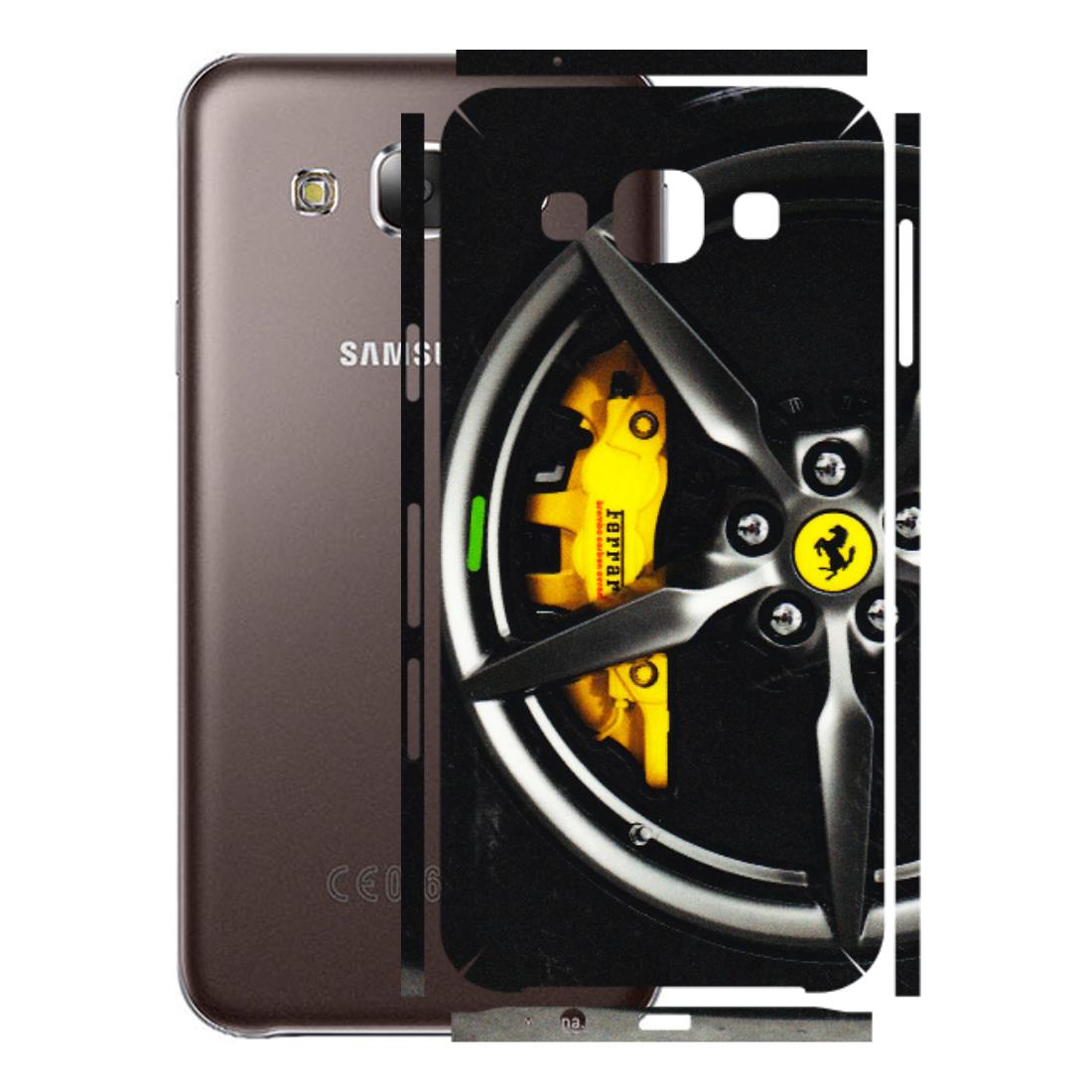 Samsung M/F/Note/Flip and C Phone Skins (All Models) - Ferrari Wheel Alloy - 3D Embossed Finish (L-173) Samsung Galaxy E5