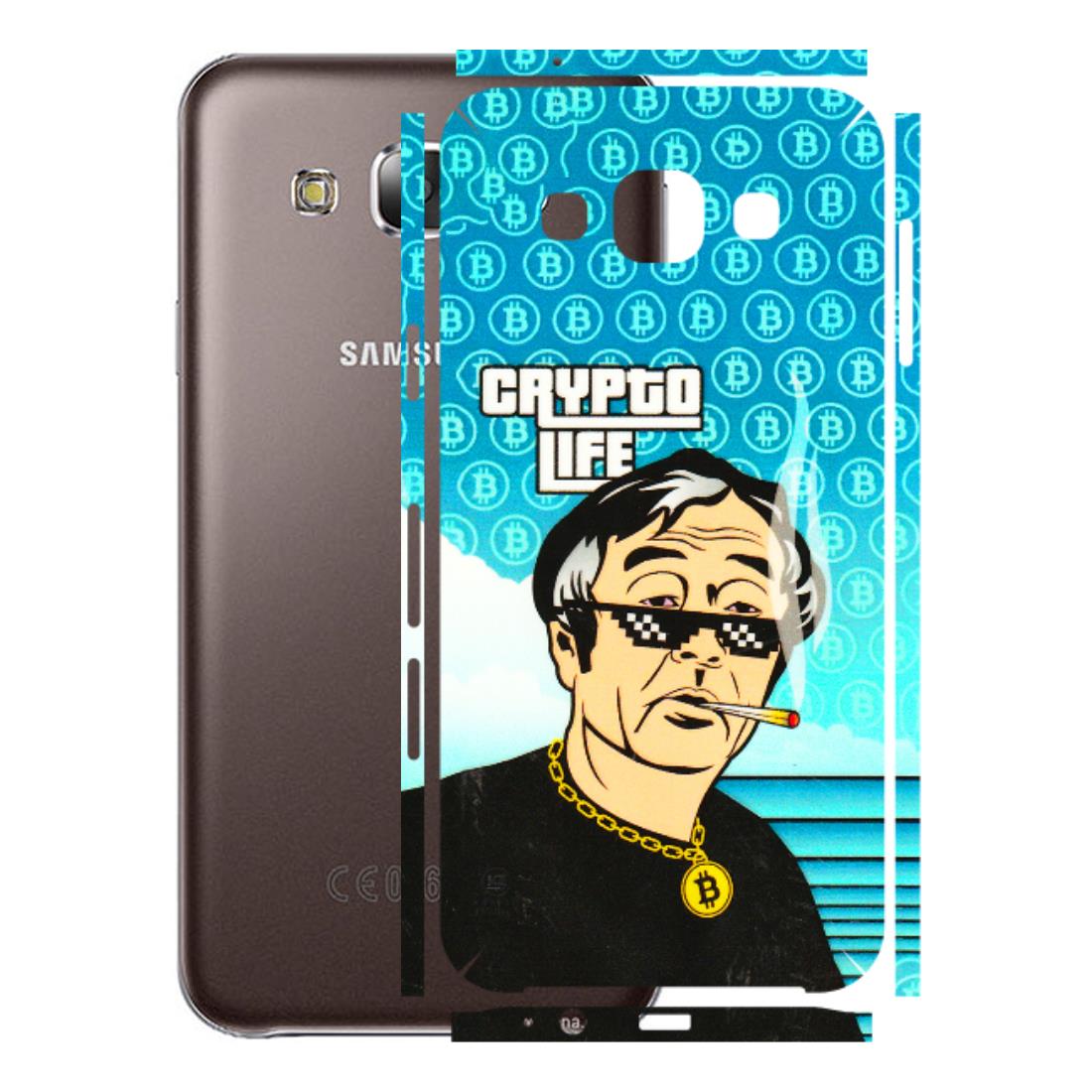 Samsung M/F/Note/Flip and C Phone Skins (All Models) - Crypto Thug Life - 3D Embossed Finish (L-179) Samsung Galaxy E5