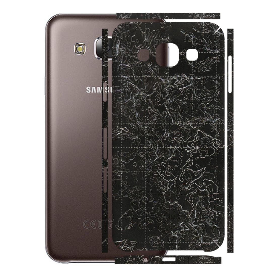Samsung M/F/Note/Flip and C Phone Skins (All Models) - Black map Texture - 3D Embossed Finish (L-201) Samsung Galaxy E5