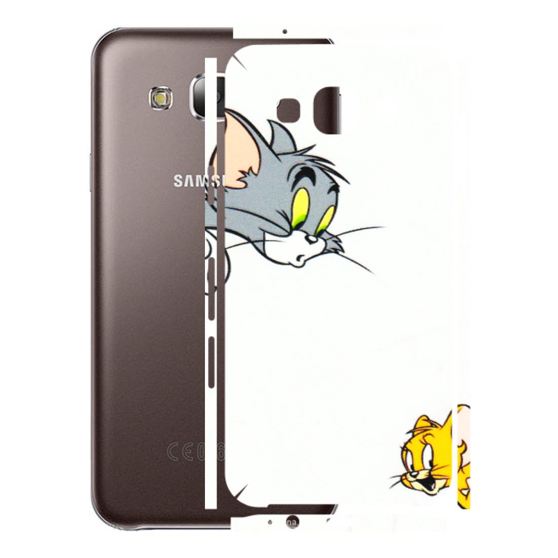 Samsung M/F/Note/Flip and C Phone Skins (All Models) - Cute Tom And Jerry - 3D Embossed Finish (L-220) Samsung Galaxy E5