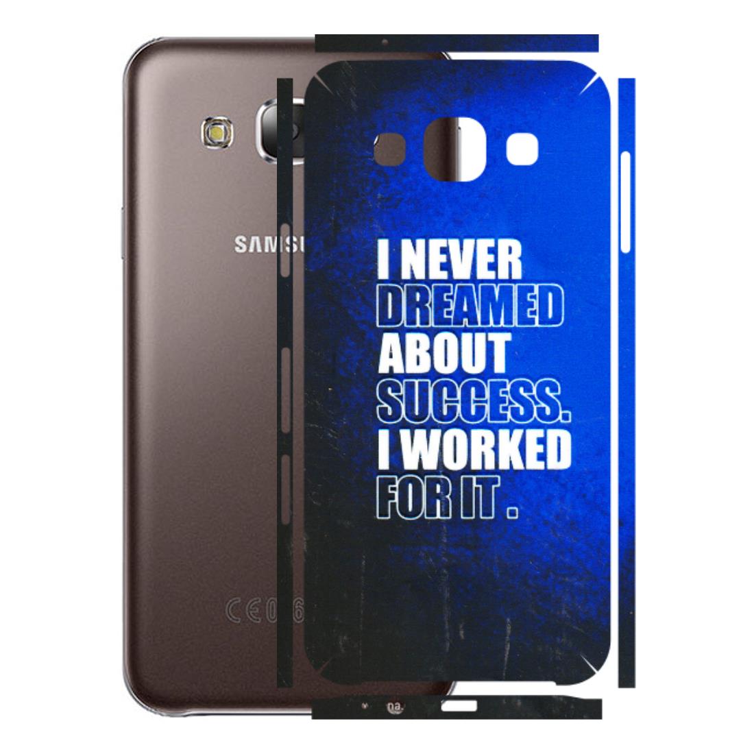 Samsung M/F/Note/Flip and C Phone Skins (All Models) - I Never Dreamed About Success - 3D Embossed Finish (L-283) Samsung Galaxy E5
