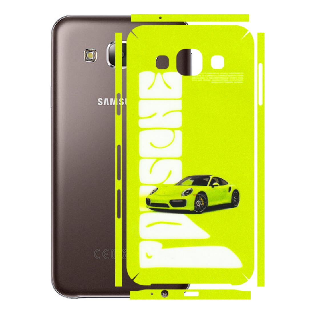 Samsung M/F/Note/Flip and C Phone Skins (All Models) - Lime Green Porche - 3D Embossed Finish (L-30) Samsung Galaxy E5