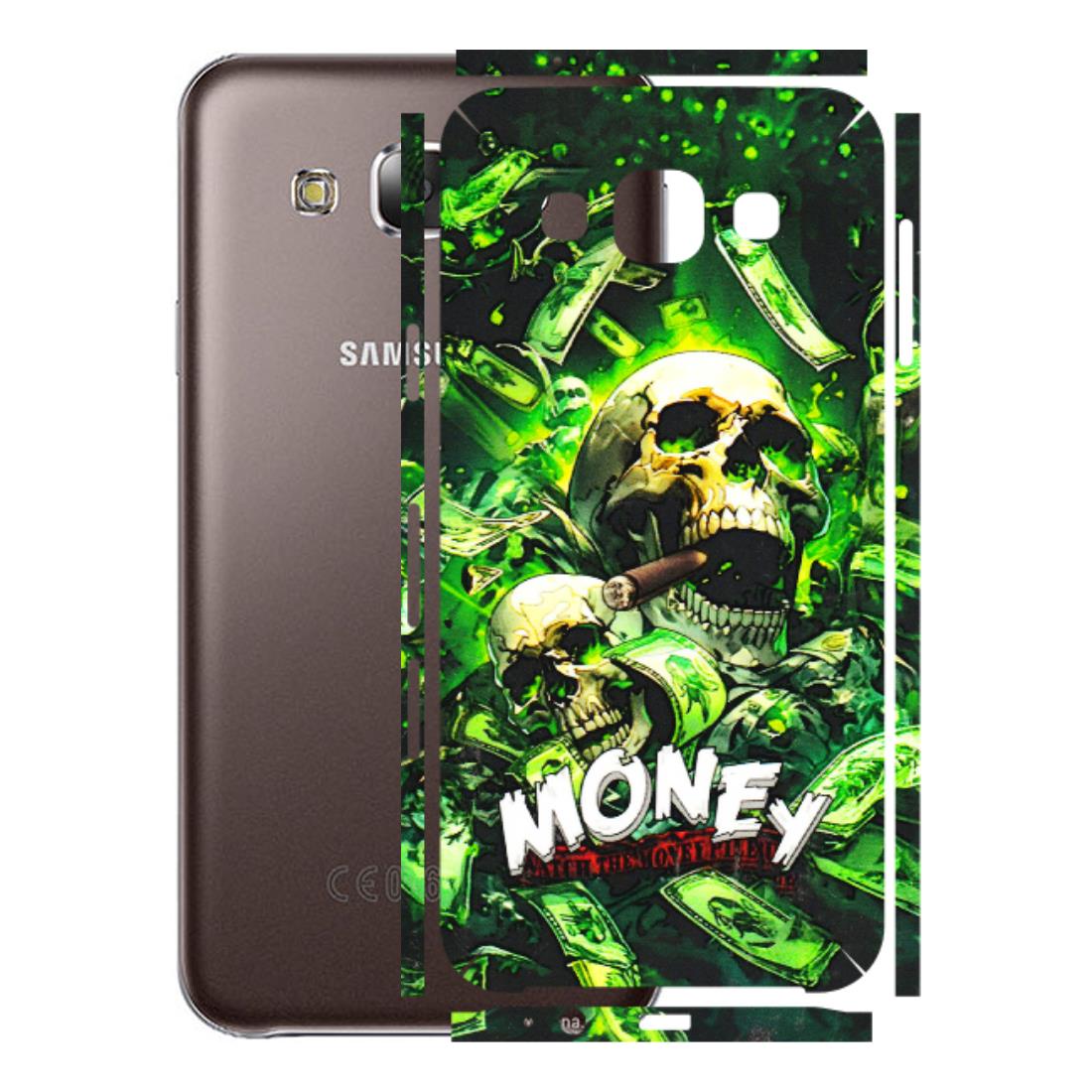 Samsung M/F/Note/Flip and C Phone Skins (All Models) - Skull Money - 3D Embossed Finish (L-303) Samsung Galaxy E5
