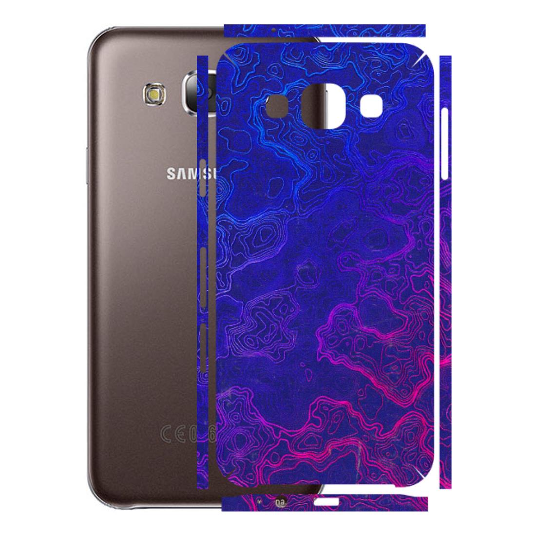 Samsung M/F/Note/Flip and C Phone Skins (All Models) - Purple Ripples Swirl - 3D Embossed Finish (L-314) Samsung Galaxy E5