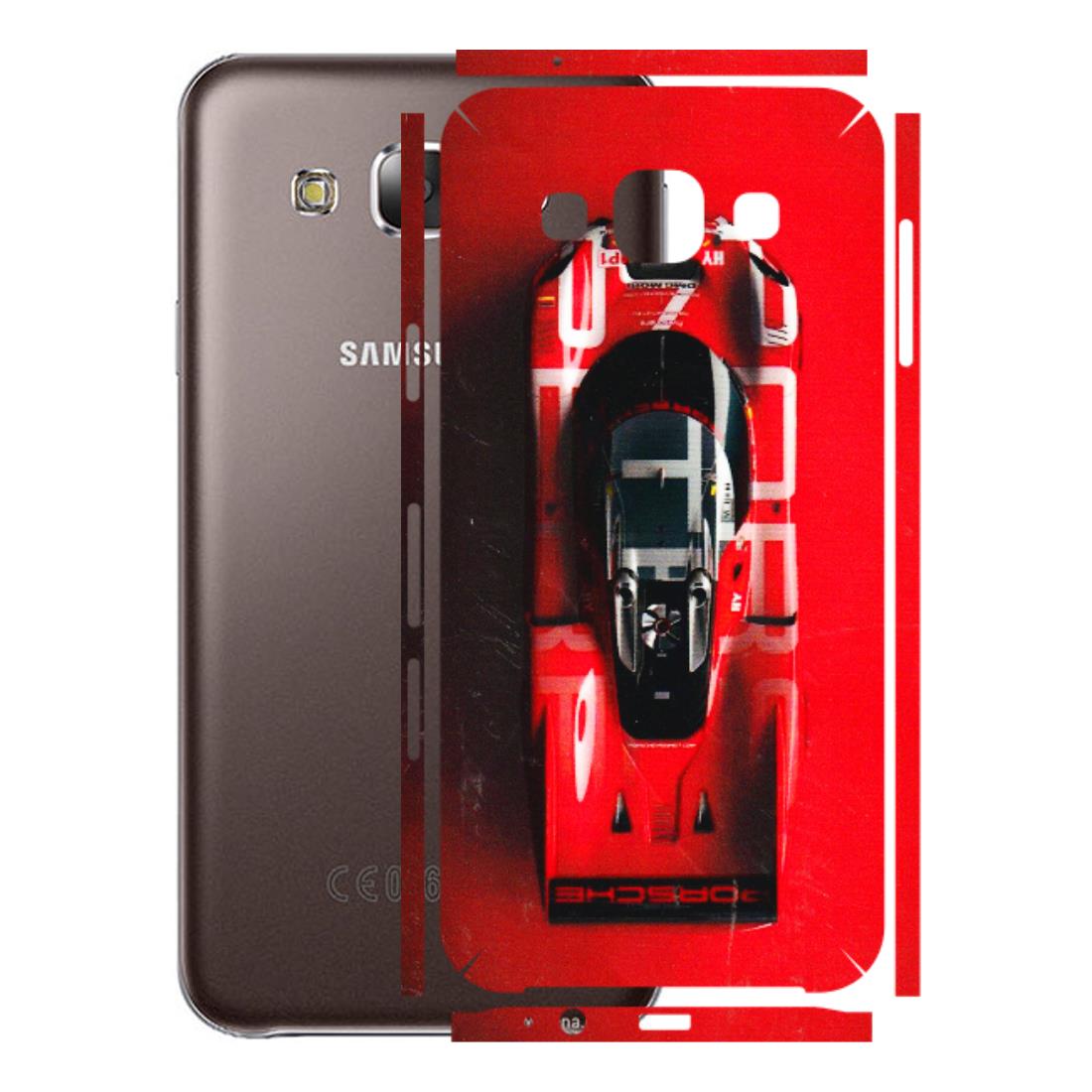 Samsung M/F/Note/Flip and C Phone Skins (All Models) - Red Porsche Car Logo - 3D Embossed Finish (L-315) Samsung Galaxy E5