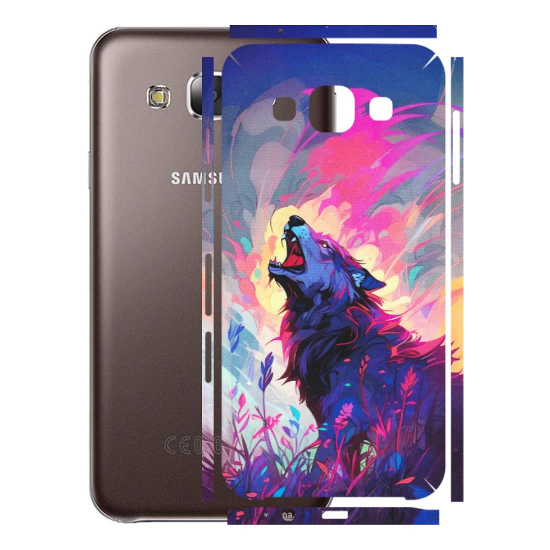 Samsung M/F/Note/Flip and C Phone Skins (All Models) - New Wild Wolf Abstract - Matte Finish (M-125) Samsung Galaxy E5
