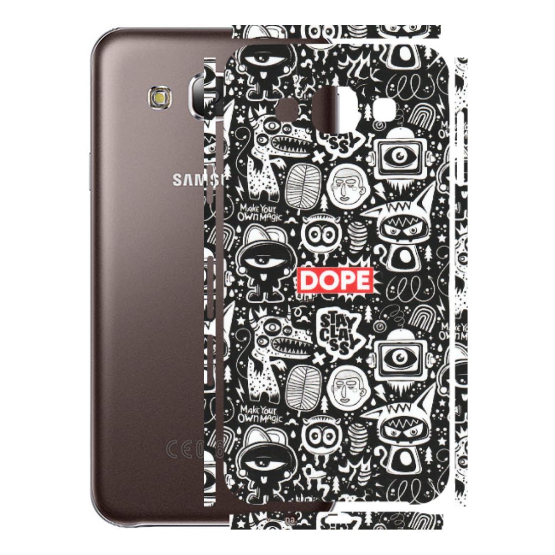 Samsung M/F/Note/Flip and C Phone Skins (All Models) - Dope Stay Classy Black Doodles - Matte Finish (M-126) Samsung Galaxy E5