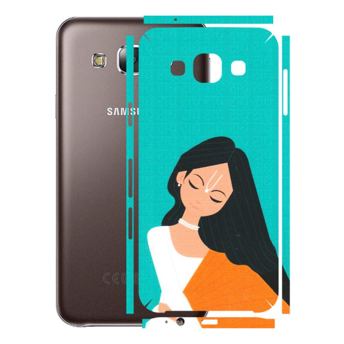 Samsung M/F/Note/Flip and C Phone Skins (All Models) - Radhe Radhe With Hindu Symbol - Matte Finish (M-164) Samsung Galaxy E5