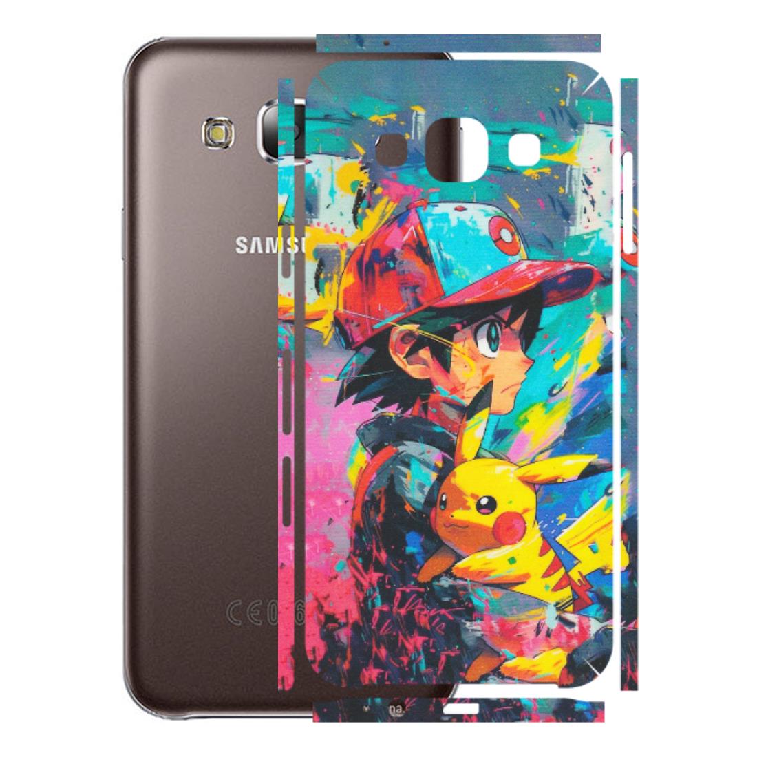 Samsung M/F/Note/Flip and C Phone Skins (All Models) - Ash & Pikachu - Matte Finish (M-26) Samsung Galaxy E5