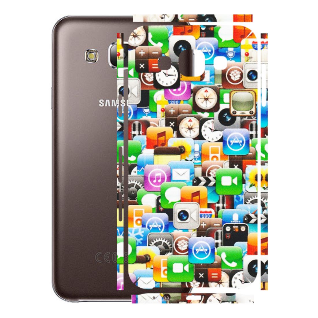 Samsung M/F/Note/Flip and C Phone Skins (All Models) - All Apple Icons - Matte Finish (M-93) Samsung Galaxy E5