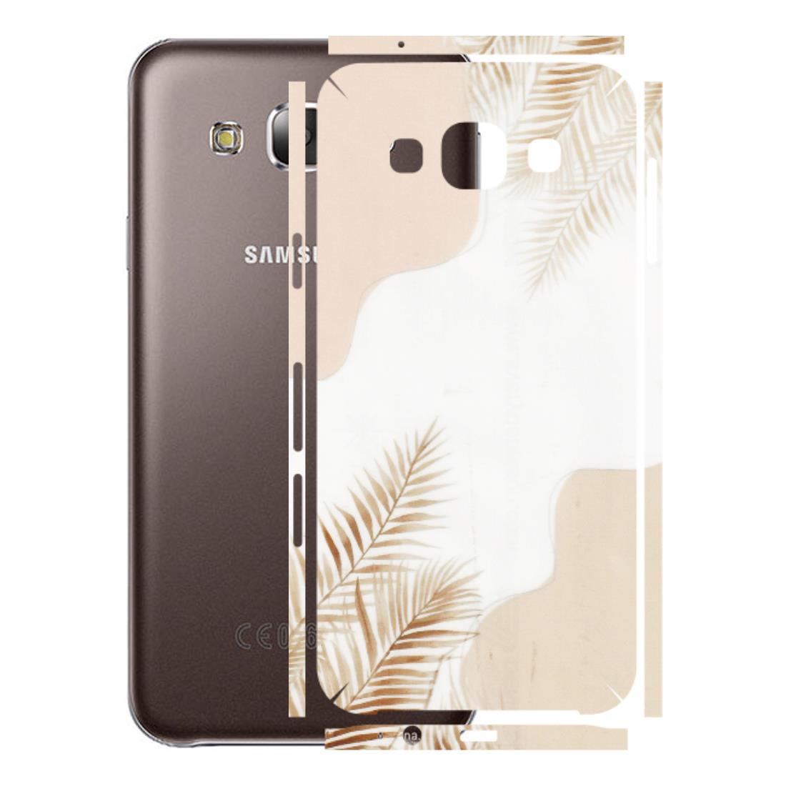 Samsung M/F/Note/Flip and C Phone Skins (All Models) - Gold Petals Abstract - Transparent Finish (T-08) Samsung Galaxy E5