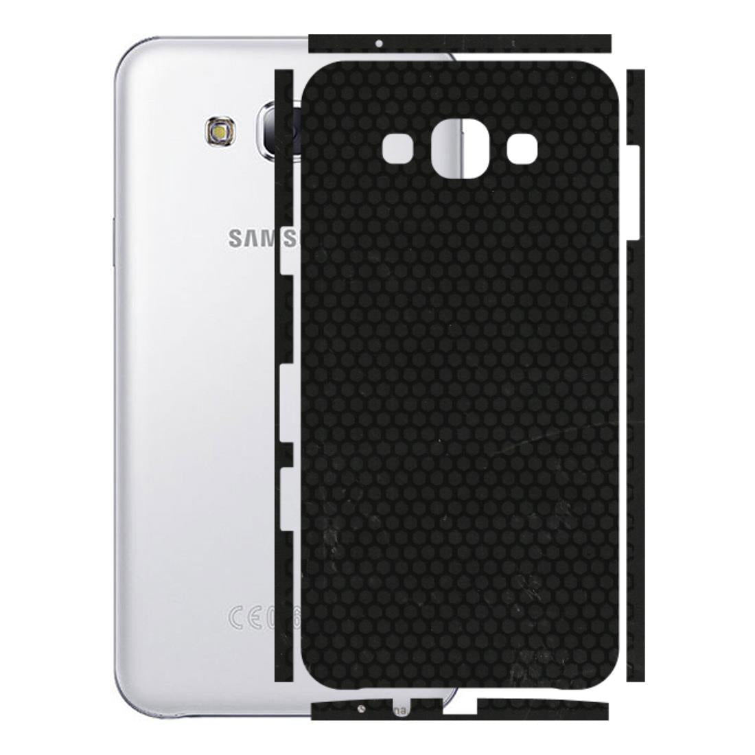 Samsung M/F/Note/Flip and C Phone Skins (All Models) - Black honeycomb - 3D Embossed Finish (L-114) Samsung Galaxy E7