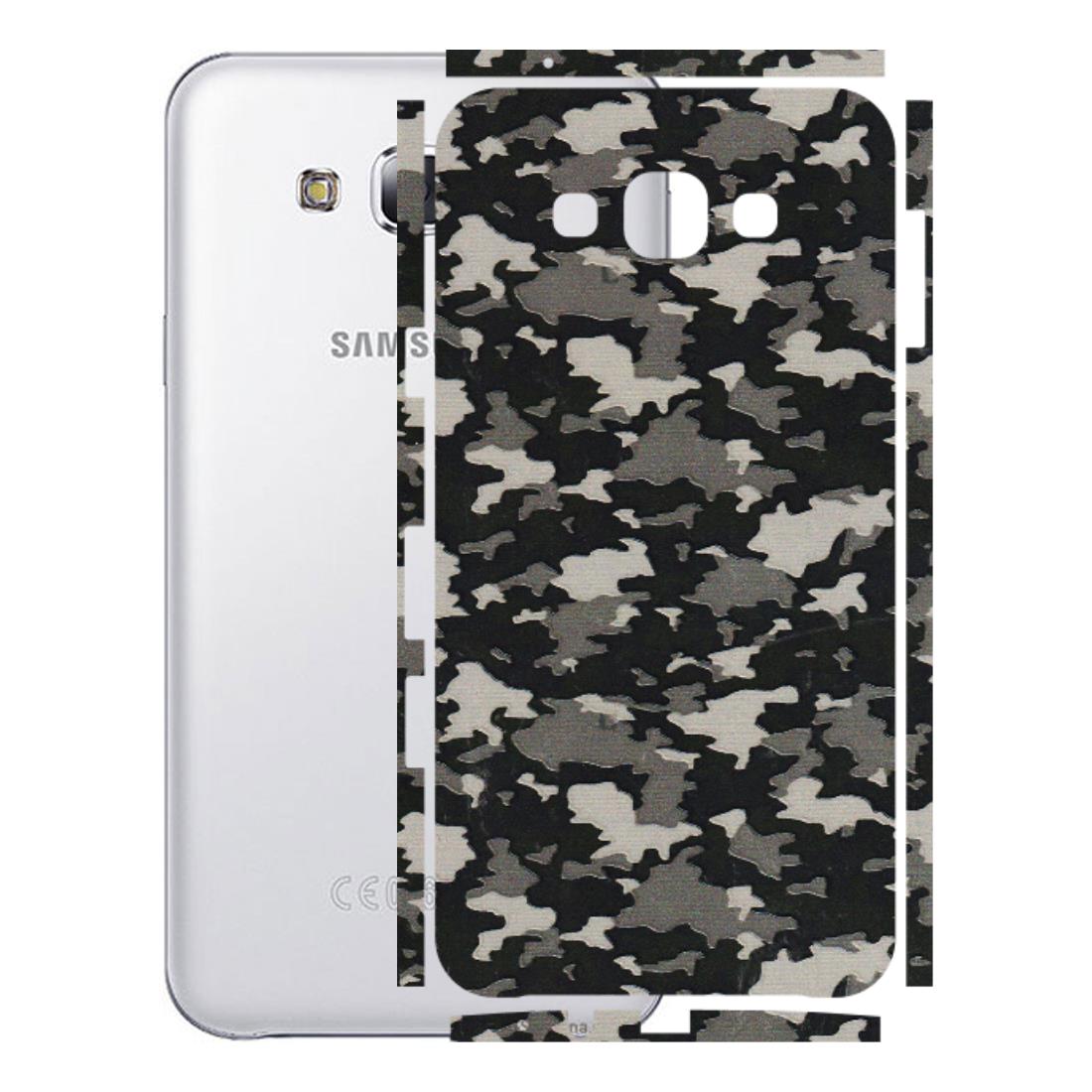 Samsung M/F/Note/Flip and C Phone Skins (All Models) - Black/Grey Camoflaunge - 3D Embossed Finish (L-142) Samsung Galaxy E7