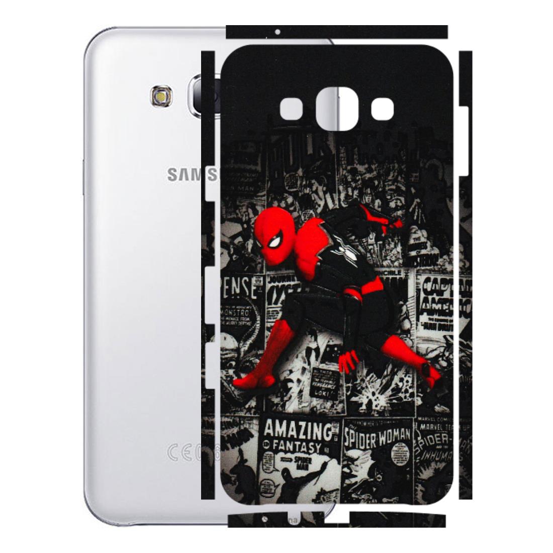 Samsung M/F/Note/Flip and C Phone Skins (All Models) - SpiderMan New - 3D Embossed Finish (L-162) Samsung Galaxy E7