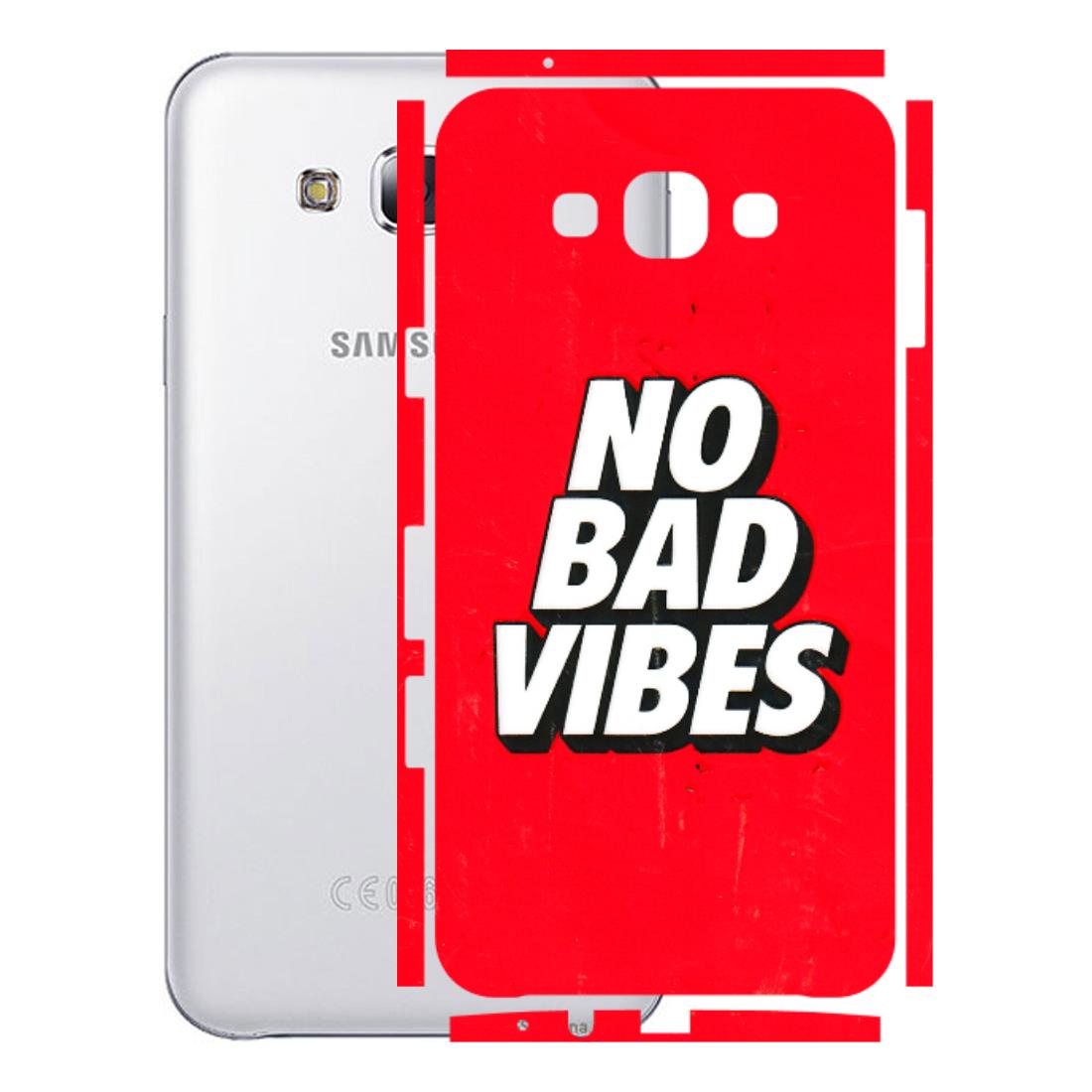 Samsung M/F/Note/Flip and C Phone Skins (All Models) - No Bad Vibes - 3D Embossed Finish (L-280) Samsung Galaxy E7