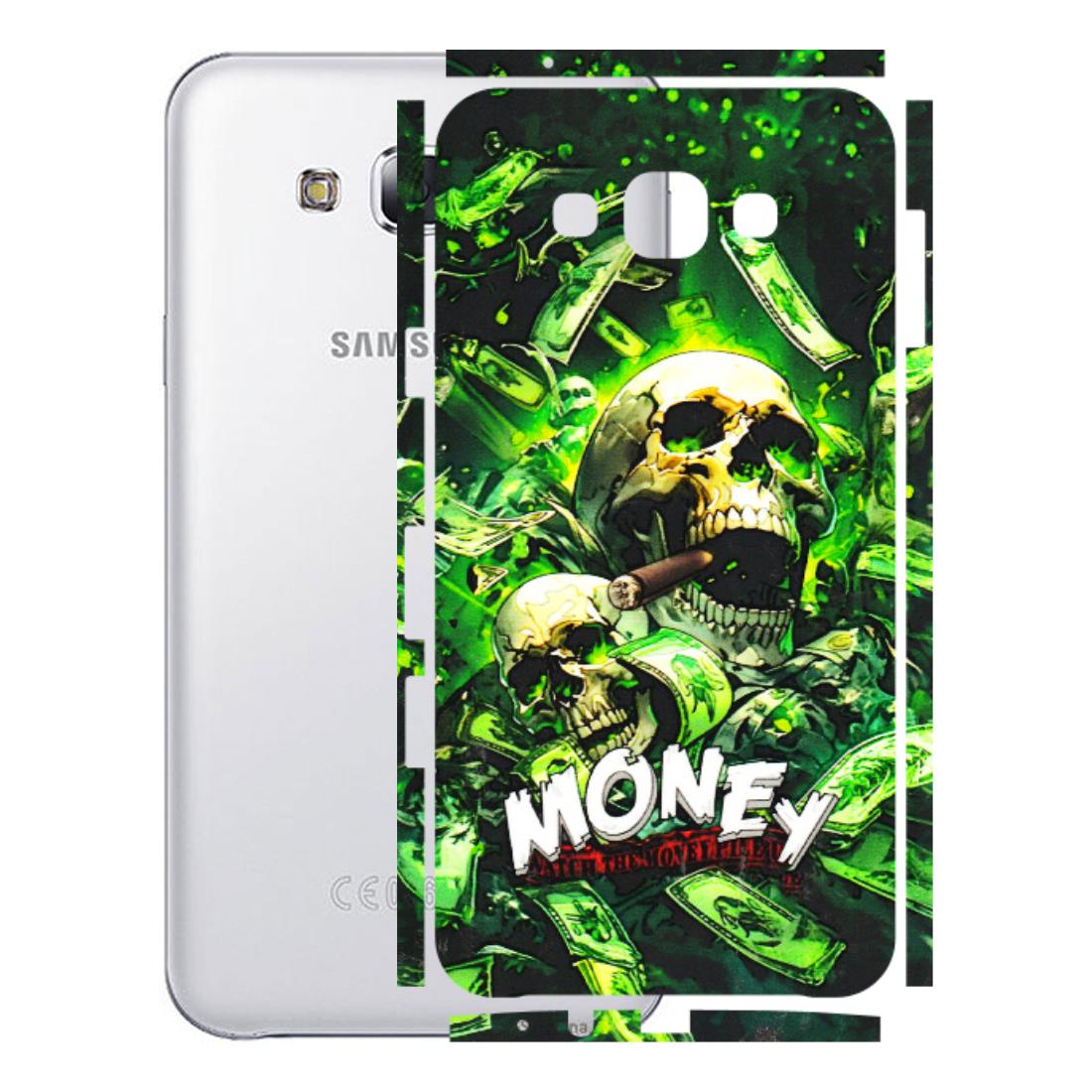 Samsung M/F/Note/Flip and C Phone Skins (All Models) - Skull Money - 3D Embossed Finish (L-303) Samsung Galaxy E7