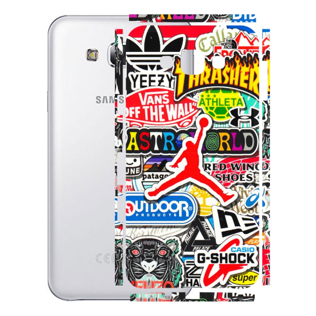 Samsung M/F/Note/Flip and C Phone Skins (All Models) - Multi Brands Sticker Graffiti - 3D Embossed Finish (L-37) Samsung Galaxy E7