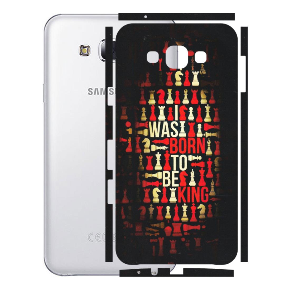 Samsung M/F/Note/Flip and C Phone Skins (All Models) - Born To Be King - Matte Finish (M-73) Samsung Galaxy E7