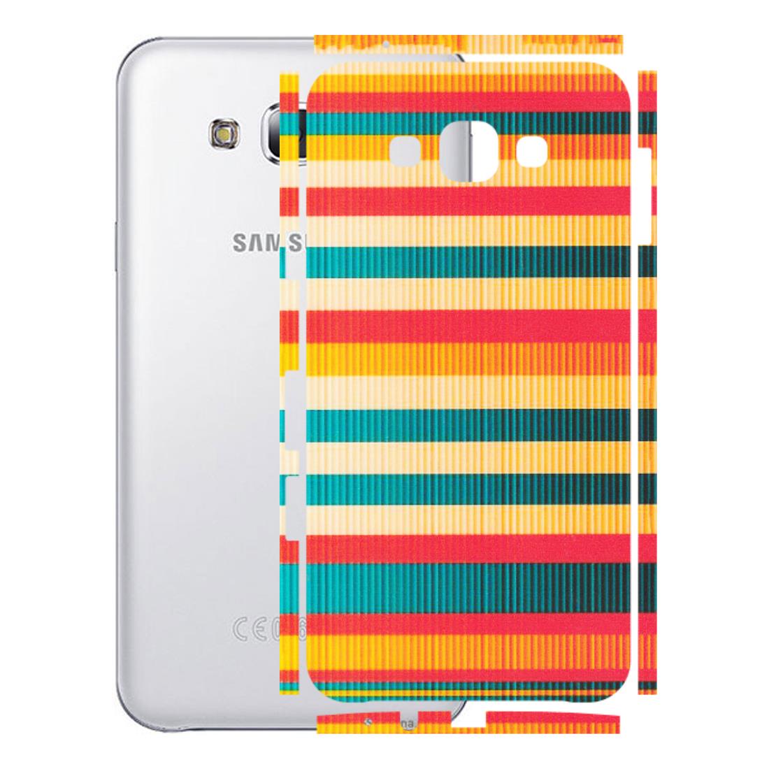 Samsung M/F/Note/Flip and C Phone Skins (All Models) - Colourful Stripes Soothing Effect - Matte Finish (M-86) Samsung Galaxy E7