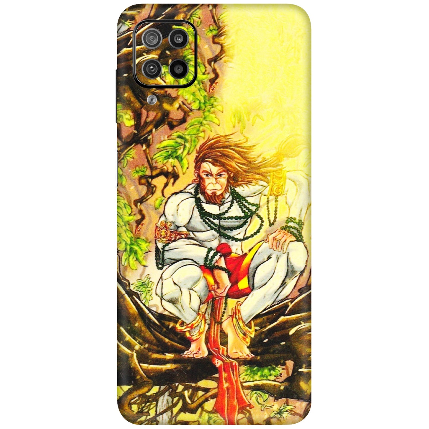 Samsung M/F/Note/Flip and C Phone Skins (All Models) - Lord Hanuman - 3D Embossed Finish (L-152) Samsung Galaxy F12