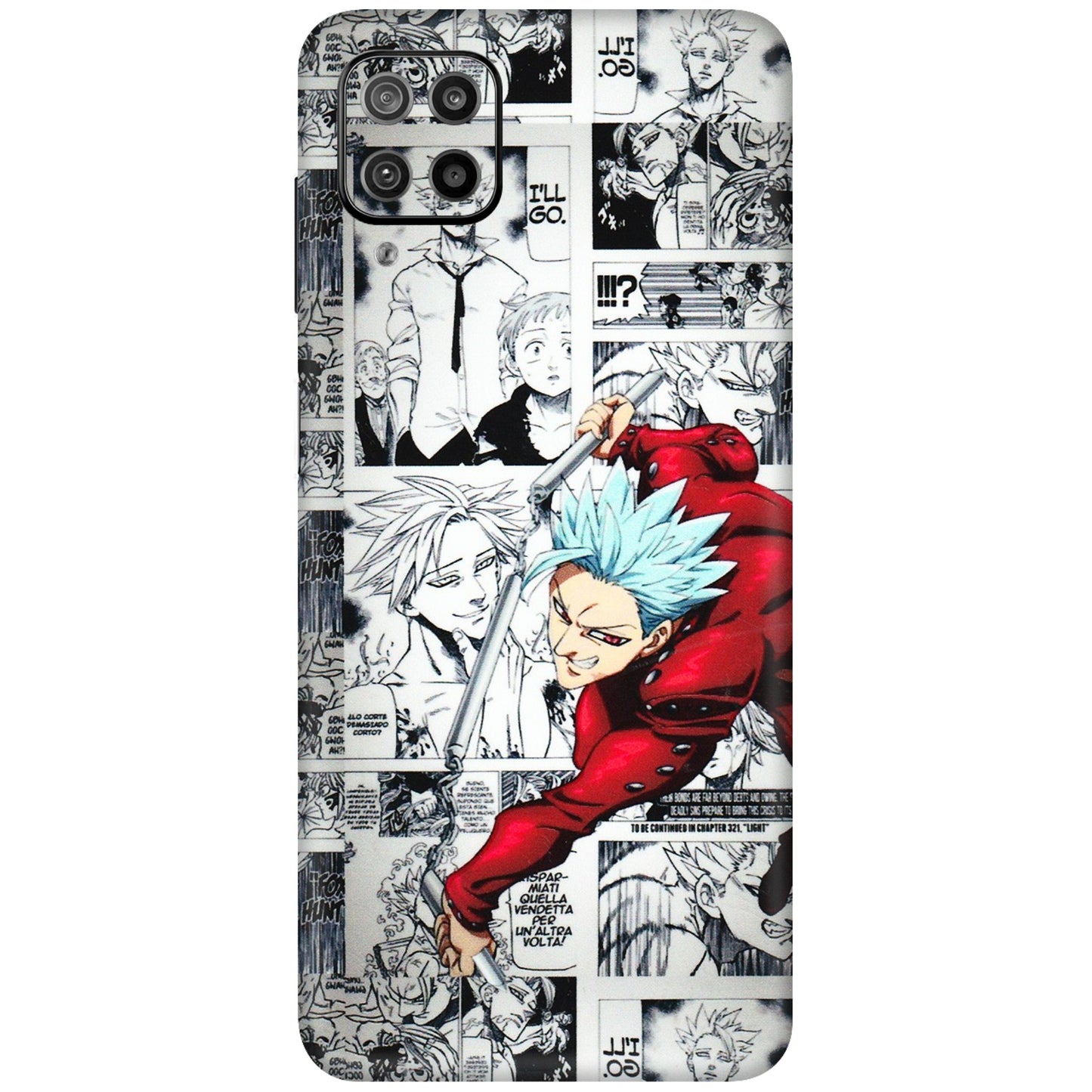 Samsung M/F/Note/Flip and C Phone Skins (All Models) - Anime Comic - 3D Embossed Finish (L-192) Samsung Galaxy F12