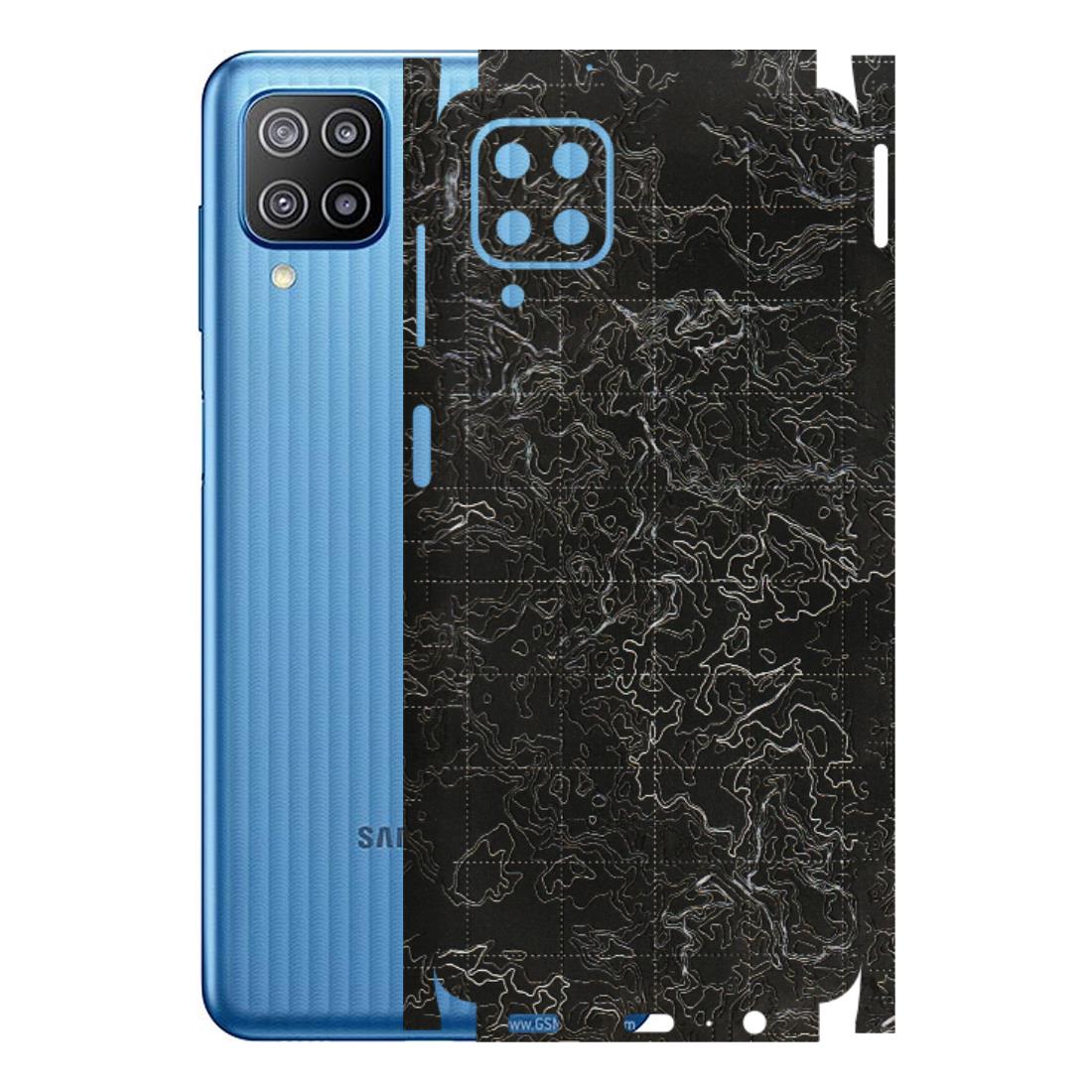 Samsung M/F/Note/Flip and C Phone Skins (All Models) - Black map Texture - 3D Embossed Finish (L-201) Samsung Galaxy F12