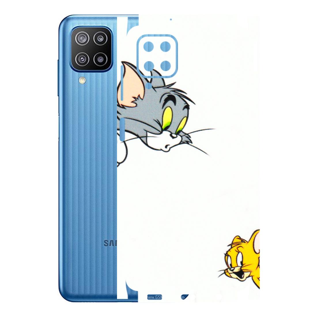 Samsung M/F/Note/Flip and C Phone Skins (All Models) - Cute Tom And Jerry - 3D Embossed Finish (L-220) Samsung Galaxy F12