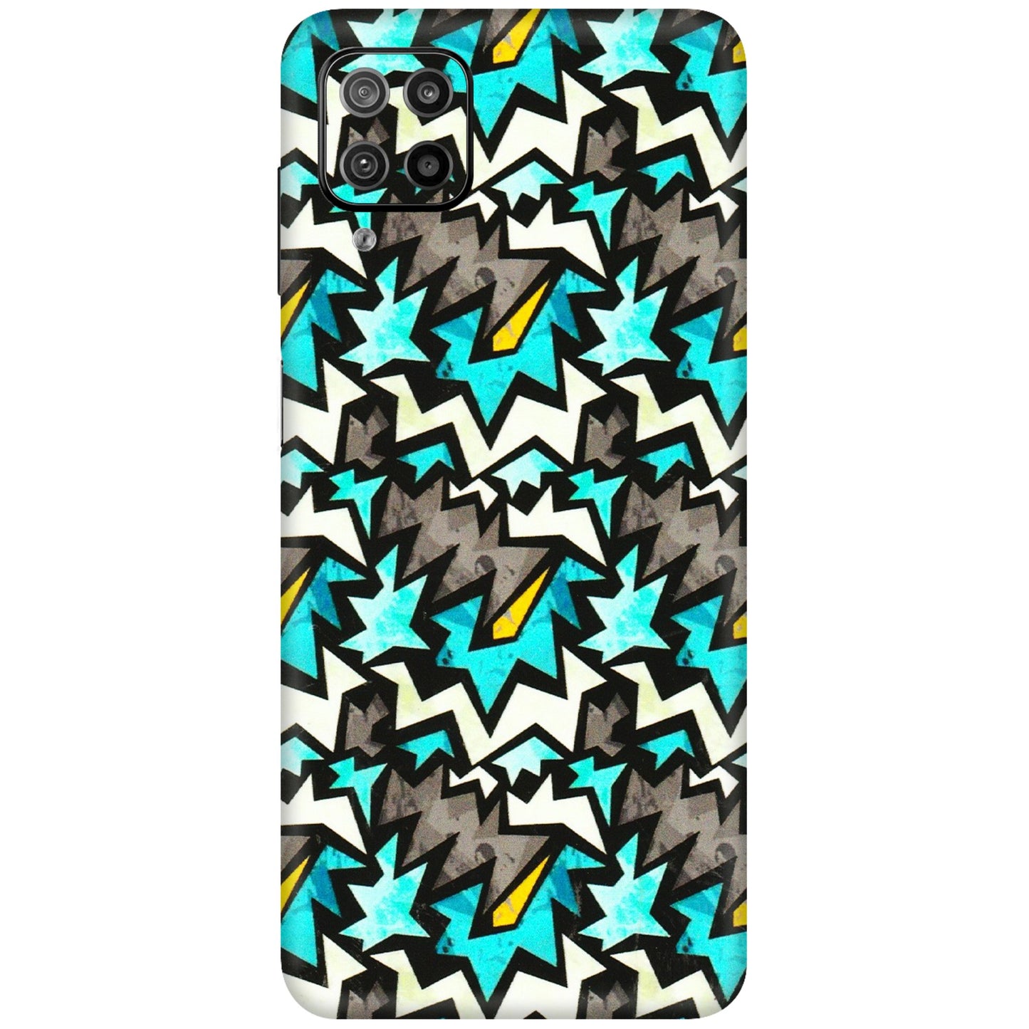 Samsung M/F/Note/Flip and C Phone Skins (All Models) - Funky Zig Zag - 3D Embossed Finish (L-223) Samsung Galaxy F12